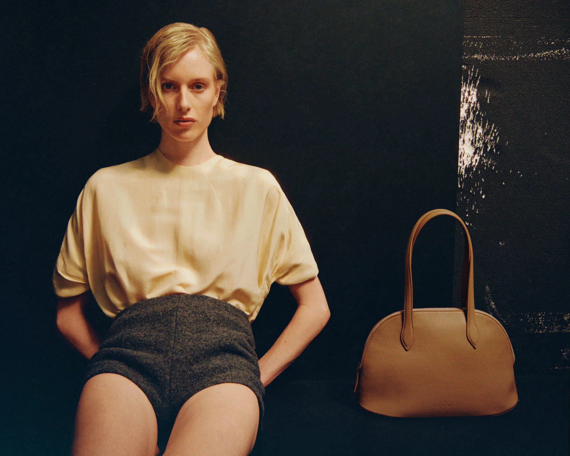 Sculptural Elegance in Leather